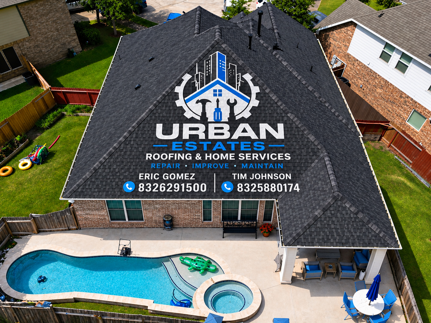 Aerial property image supplied by Urban Estates